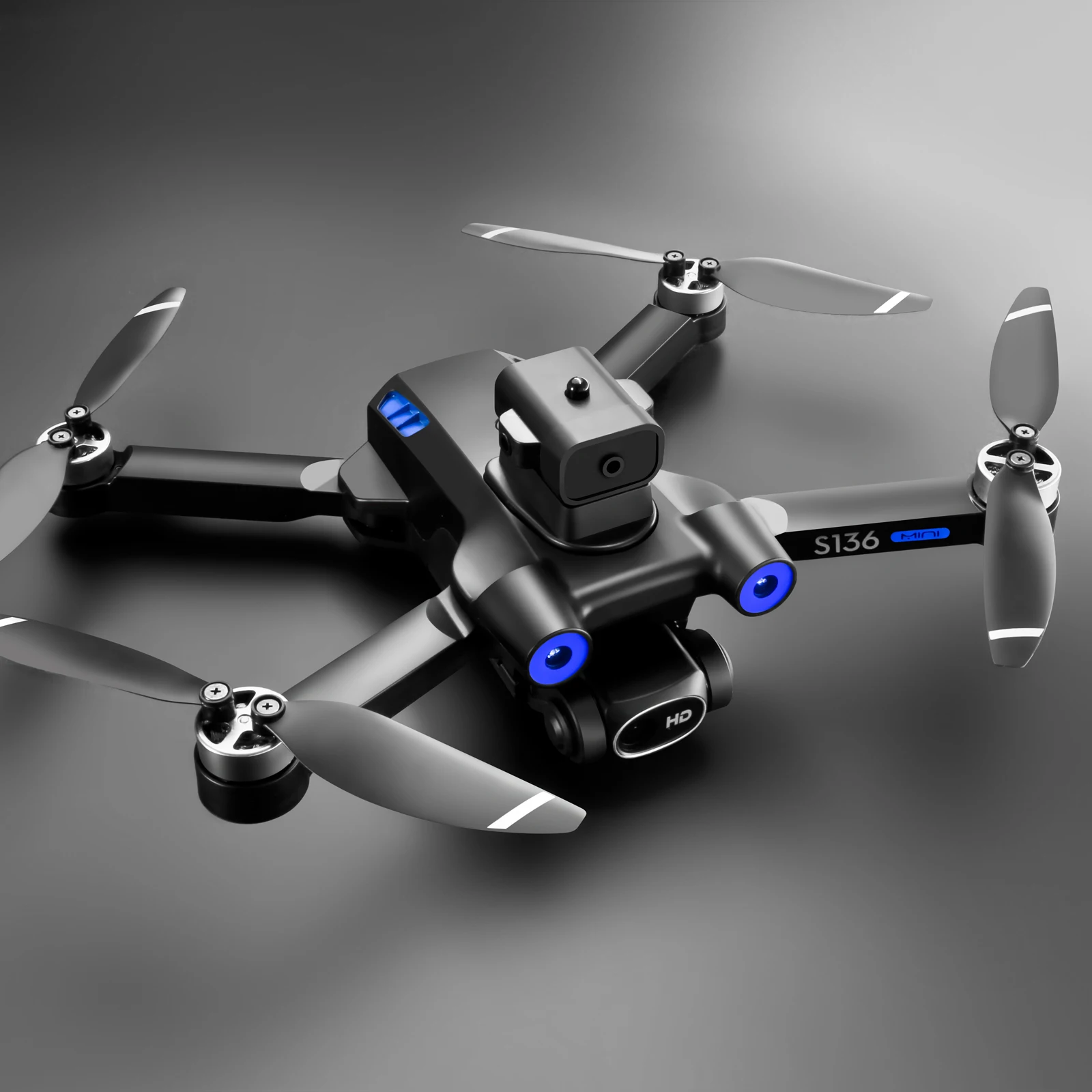 30*27*7.5CM brushless motor GPS drone S136 folding  dual camera optical flow smart aircraft