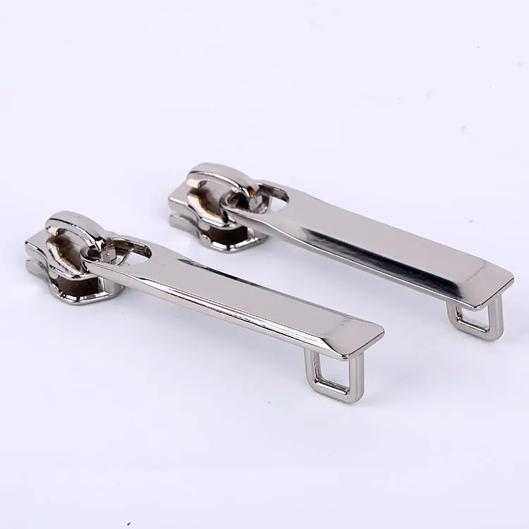 Custom Logo Nickel-Free Zipper Puller Metal Slider 5 Pull Head for Garment Luggage