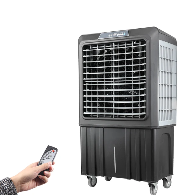 9000cmh Airflow Water Based Air Cooler Portable Evaporative Cooler With Black Color
