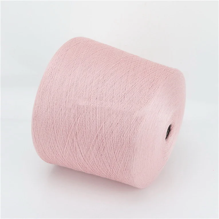 50NM/2 28% Polyester 72% Viscose Blended Yarn high elastance silk texture imitated tencel lyocell yarn for knit weave machine