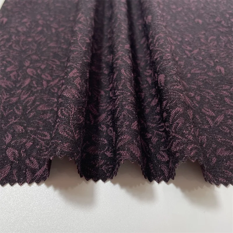 Sunplustex 2022 new manufacture dyeing solid stretch woven fabric viscose nylon spandex jacquard bengaline for leggings pants