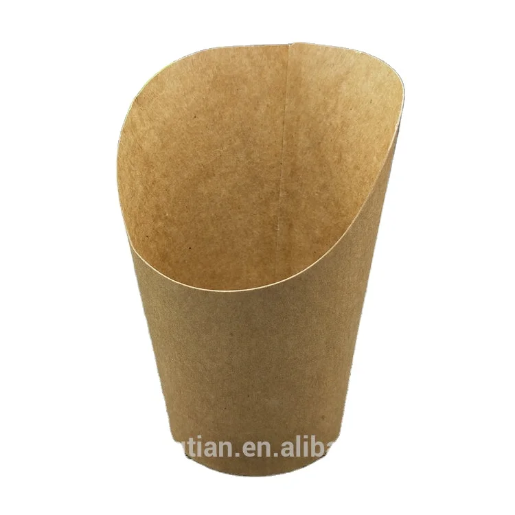 Disposable Environment 14OZ Kraft Paper Cup For French Fries