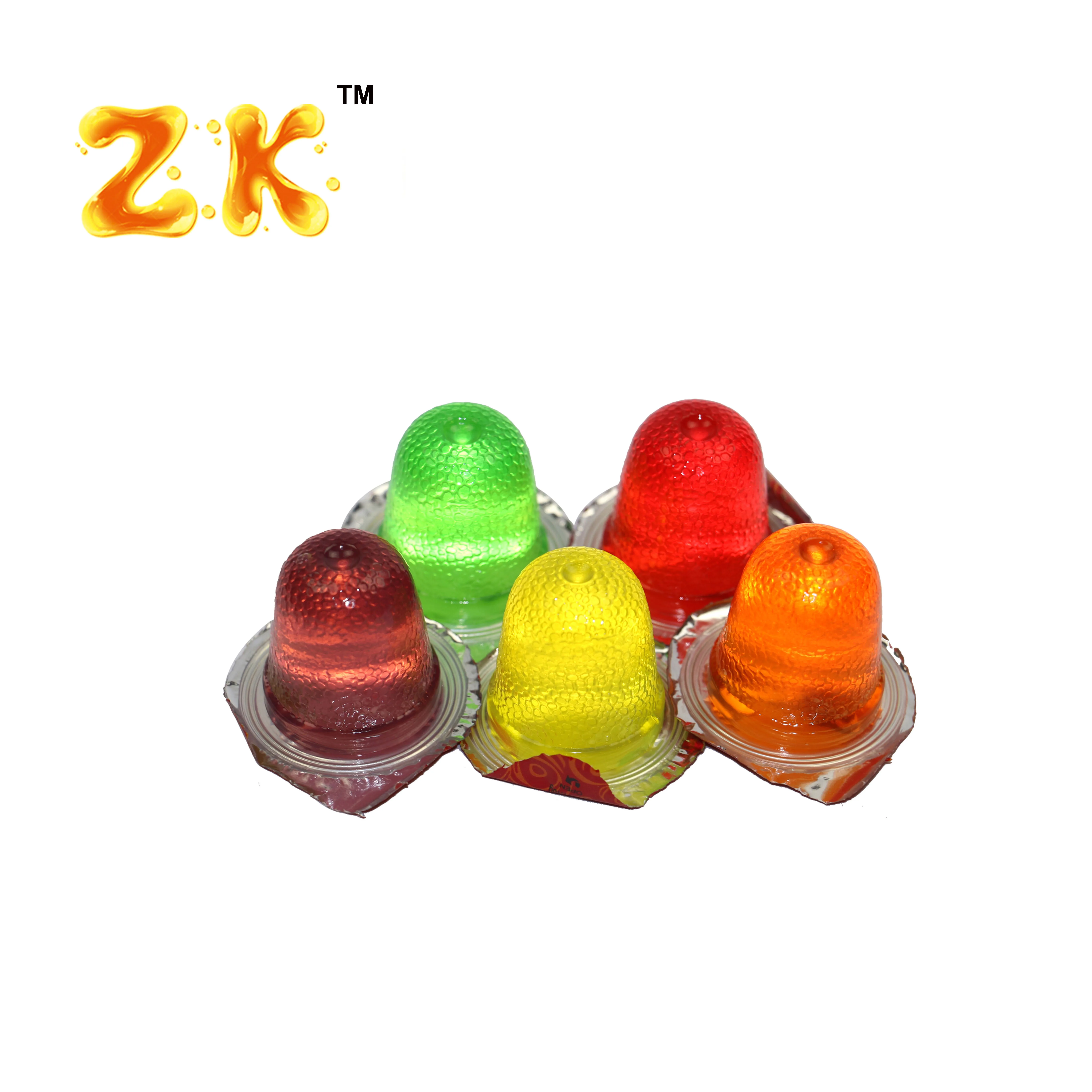 New Item in round Jars fruit Gelatina Jello