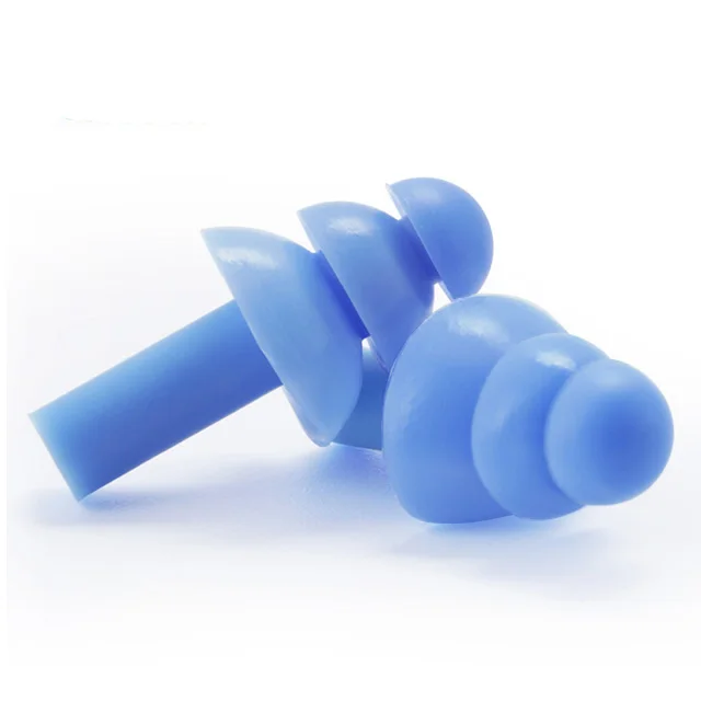 Soft Silicone Reusable Earplugs 32dB Waterproof Earplug Swimming Earplug