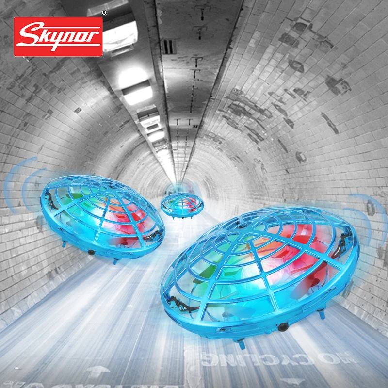 2022 newest remote control shine aircraft 2.4G remote controlled small ufo with colorful LED lights flying rc toy mini rc dron