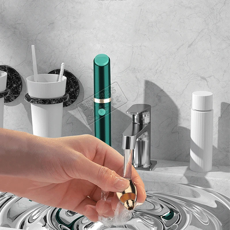 Jsszbest stainless steel handy nose ear hair trimmer with removed Tool head and can be