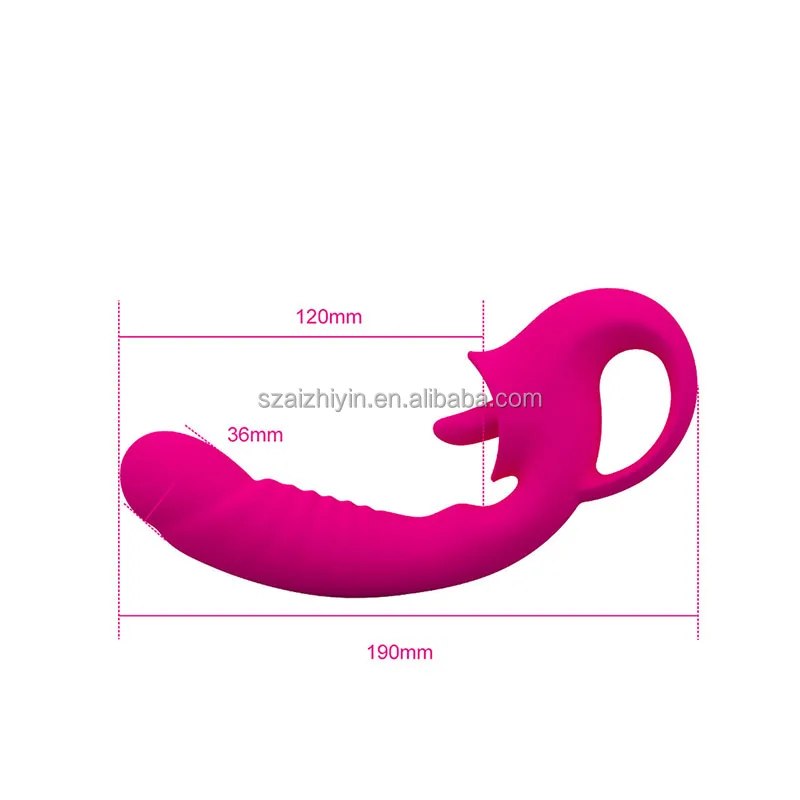 Hot Sale Dropshipping G Spot Clitoris Tongue Licking Dildo Vibrator 2 in 1stimulator Sex Toys for Adults