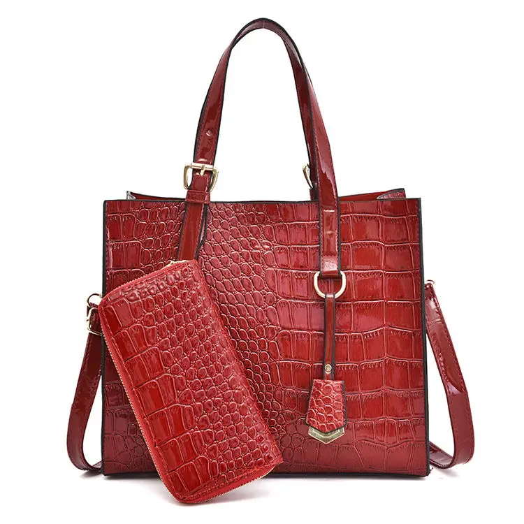 Dropship Luxury Women Hand Bags Shoulder Hot Sale Crocodile Pattern Purses And Handbags