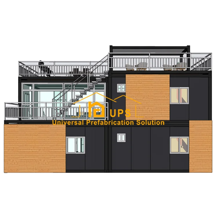 2020 Steel structure frame prefab houses container  easy to assemble premade house apartment building