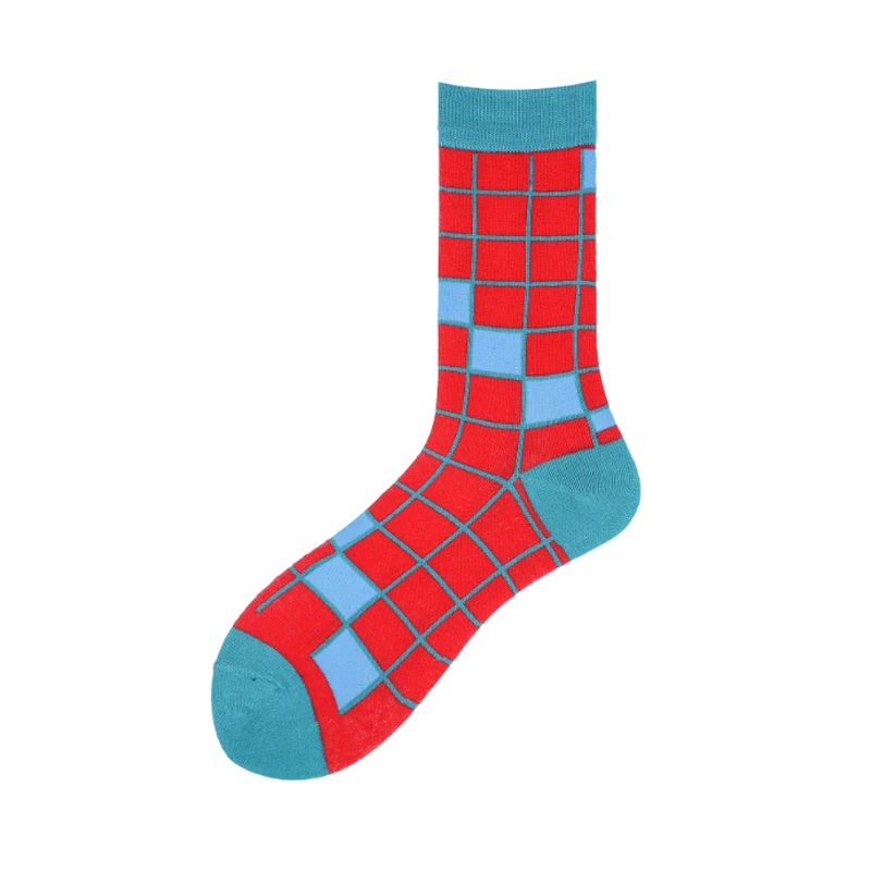  Пользовательские сублимационные мужские носки с картонным принтом забавные Веселые корейские