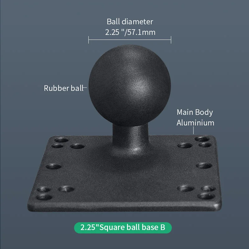 VIN 100x100mm VESA plate with Ball  for connection to a wide variety of devices