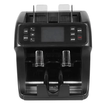 2 pocket CIS mix currency  counting machine  denomination currency bank money counter and sorter