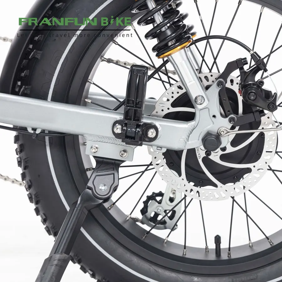 Two wheels on suspension Harle fat tire commuting electric bicycle for 2 adults