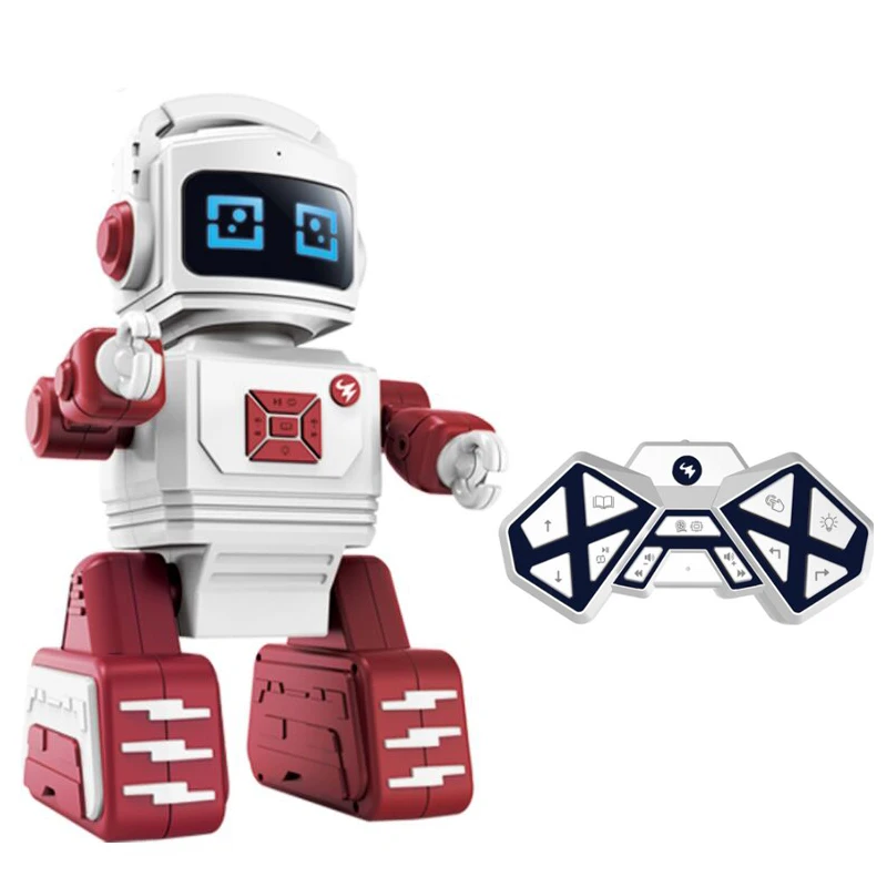 Remote control intelligent walking lighting sound smart rc kids robot toy