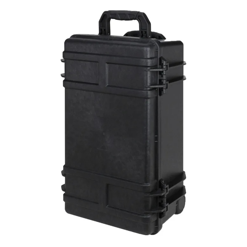 black high impact hard plastic flight case IP 67 waterproof