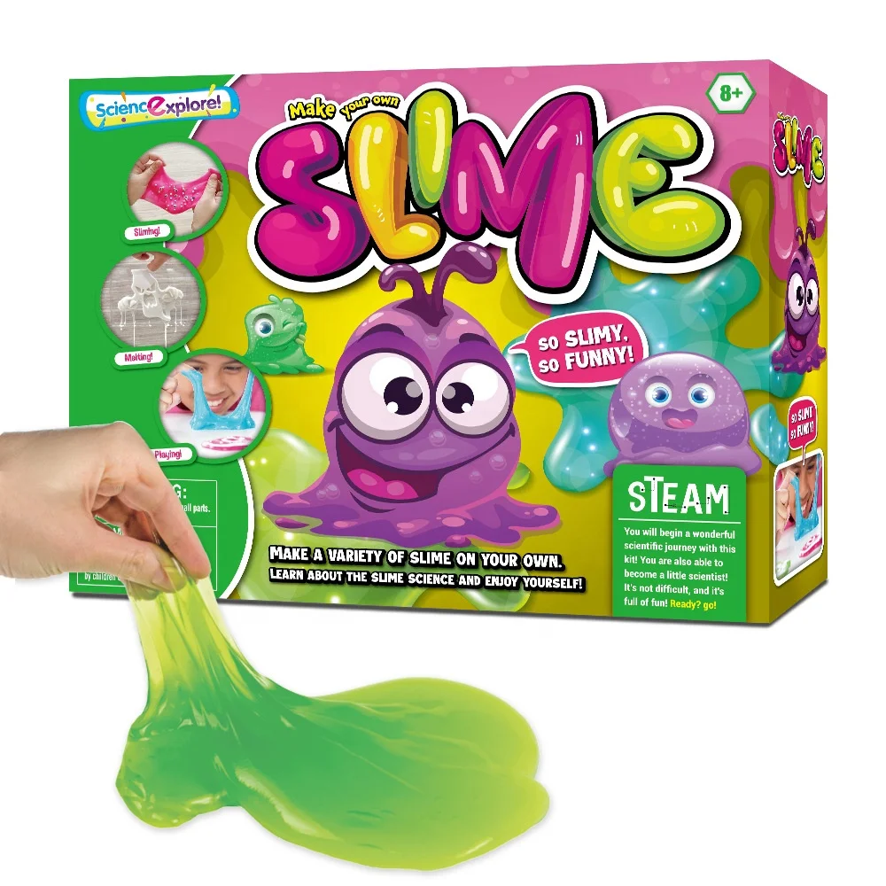 Toys Glitter Soft Foam Crazy Scented Slime Making Kit Color Slime Box Transparent Decorations Activator Glue For Slime
