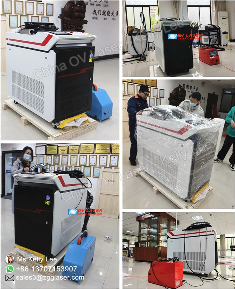 High Precision 2000W Metal Laser Welder Handheld Fiber Laser Welding Machine for Metal Steel Alloy Aluminum Cylinder