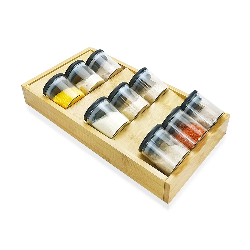 wooden spice rack