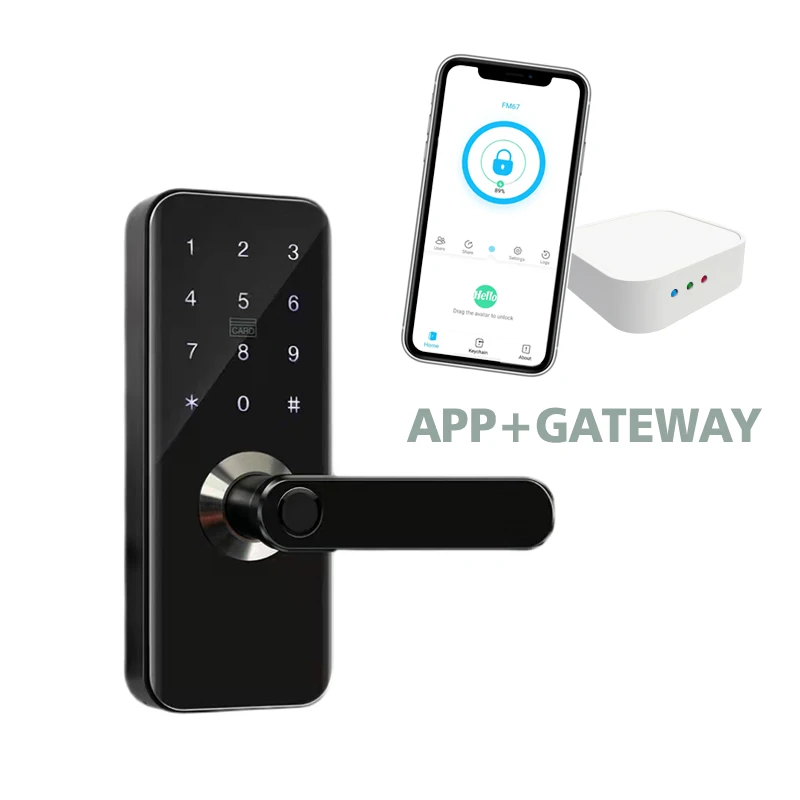 Security Fingerprint Door Lock Waterproof Smart Digital Zinc Alloy For