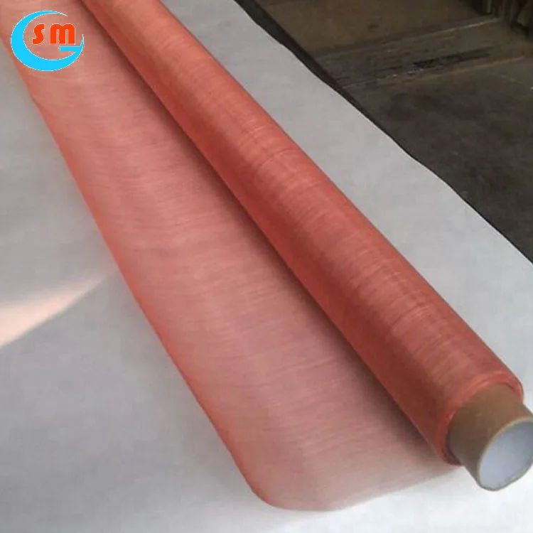 Copper wire mesh fence electrically conductive copper mesh screen