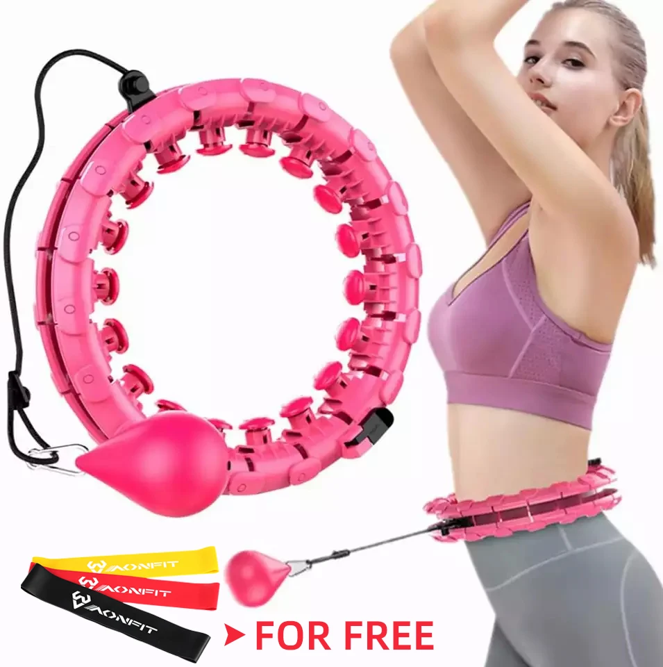 Aonfit smart weight loss hula fitness hoop blue wholesale hula smart hoop for fitness exercise hoop