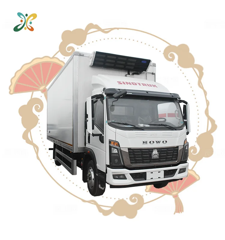 Used Sinotruk Howo Thermo King Truck 4*2 Single Cabin Side Door Back Door Mini Refrigerated Truck Diesel Freezer Truck