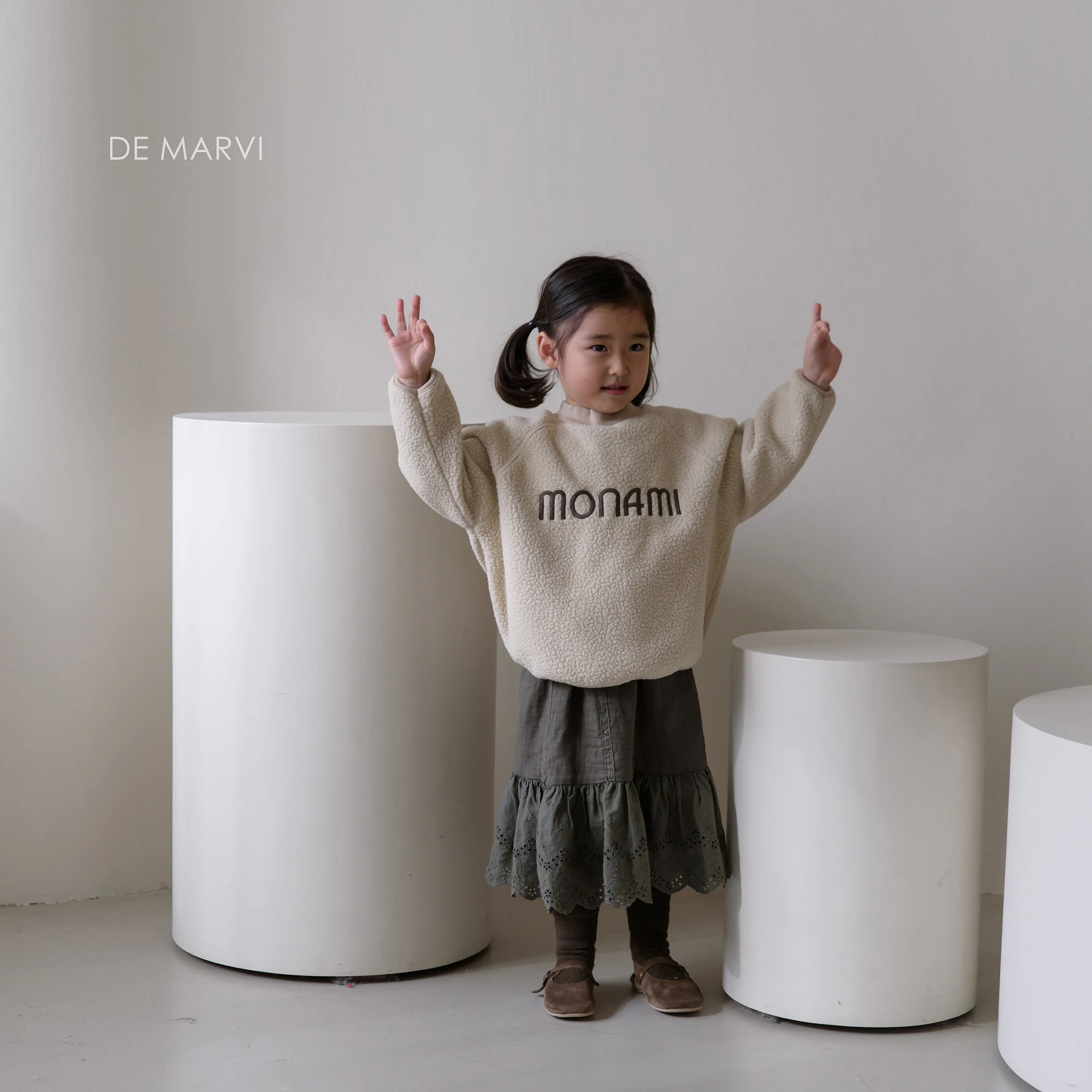 DE MARVI Korean Kids Toddler Boys Girls Fleece Warm Winter T shirts Sweater Children Clothes Wear MADE IN KOREA