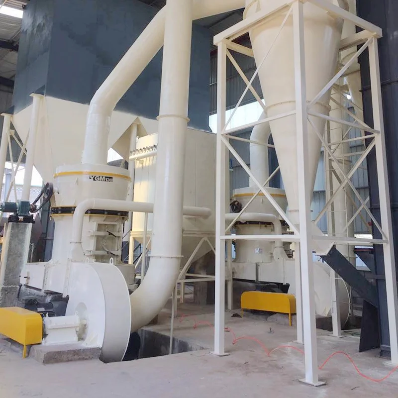 High Output Gypsum 2 micron calcite Grinding Process Plant Line, 200Mesh Calcium Carbonate Barite Kaolin Powder Raymond Mill