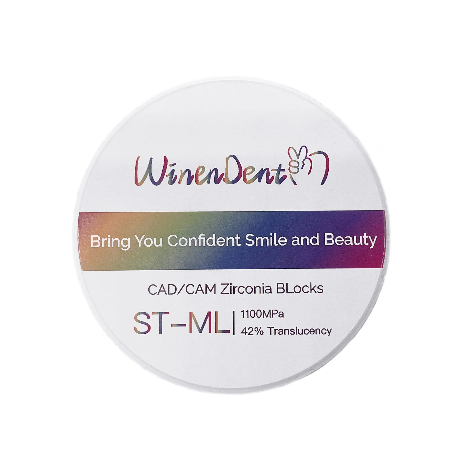 ST-ML TT ML shade vita16 colors multilayer 98 mold 30MM Zirconia Discs Blocks for dental lab CAD CAM Milling machine