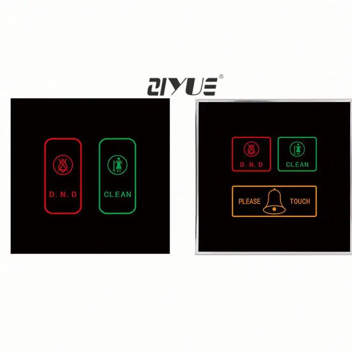 Led Plate Hotel Room Number Switch  Bell, DND , Room Number LOGO Hotel Room Service Equipment