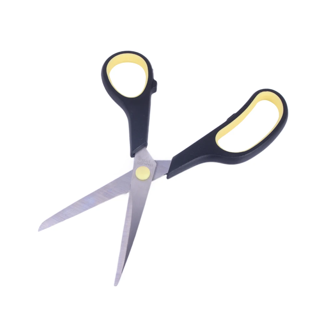 Wholesale 7.5 Inch Comfort Plastic Grip Stainless steel Stationery Scissors Multipurpose Straight Office Craft Scissors