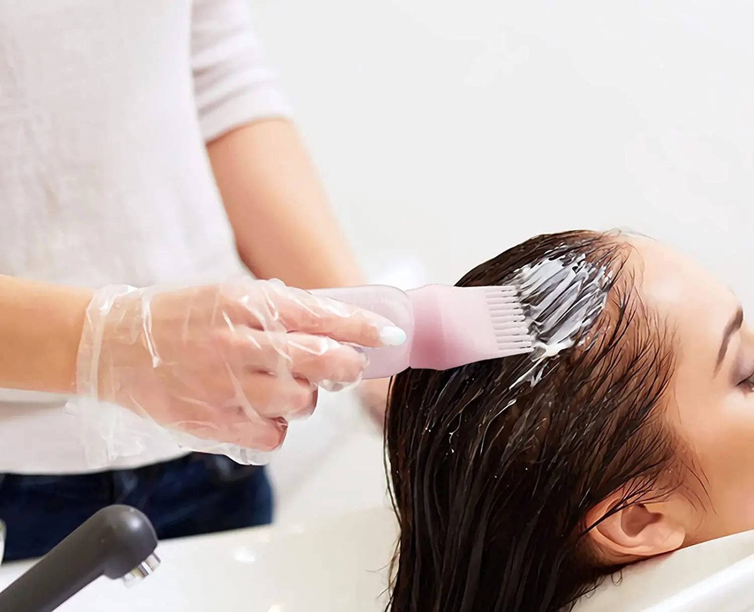 60ML Hair Dye Refillable Bottle Applicator Comb Dispensing Salon Coloring Hairdressing Styling Tool Excellent Durable