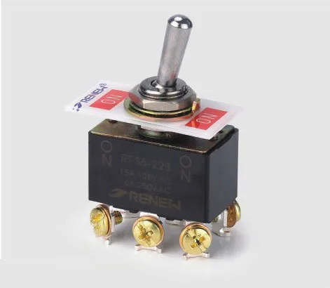 DPDT ON ON small toggle switch for industrial use