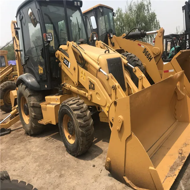 Used 3cx backhole Loader Second Hand  Wheel Loader 966h Hydraulic Diesel Engine Loader Location China