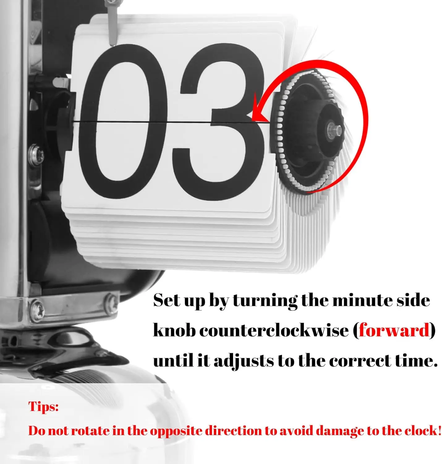 Flip Clock Vintage Desk Clock Retro Flip Down Clock