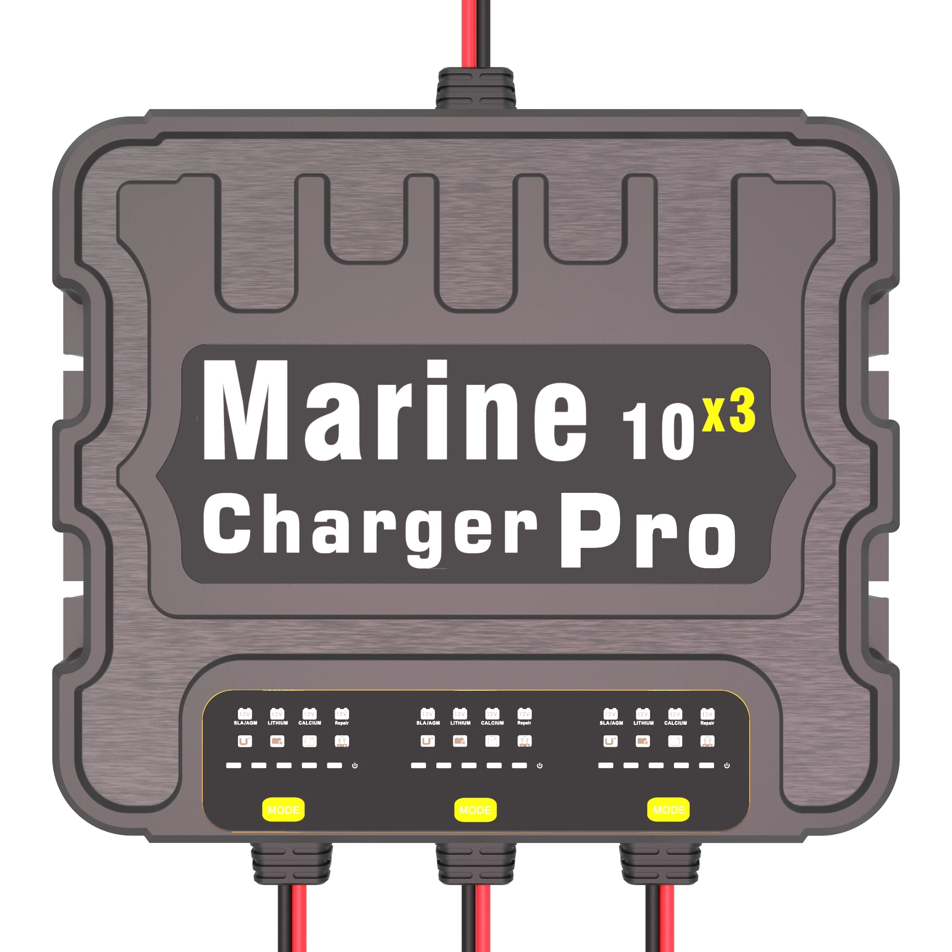 12V Waterproof Onboard Battery Charger 10AMP, Battery Maintainer & Desulfator for SLA/AGM, Lithium (LiFePO4)