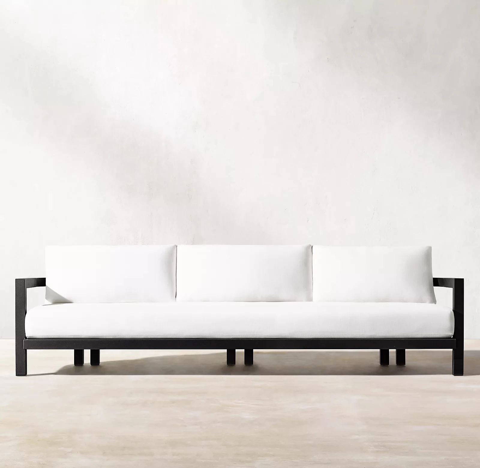 Popular  patio furniture garden outdoor furniture three seater aluminum sofa