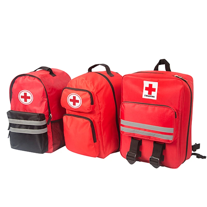 Portable Polyester Backpack First Aid Kit Bag Sports School Outdoor Camping First Aid Kit