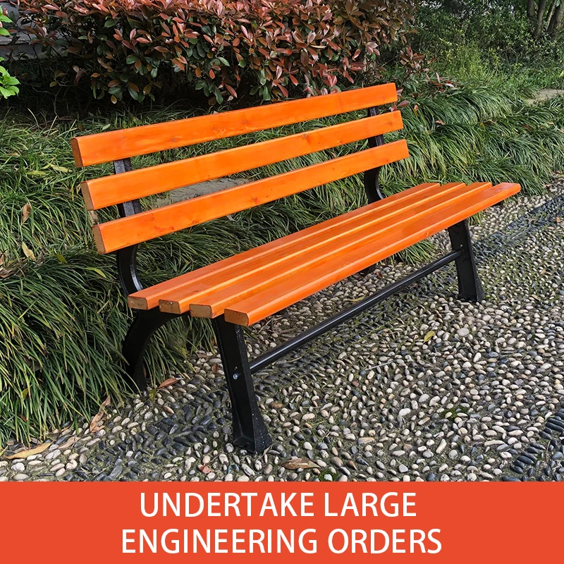Park chairs outdoor benches anti-corrosive plastic wood bench bench iron long patio garden chairs row chair seats