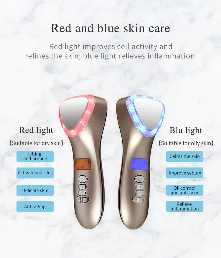 Intelligent Facial Massage Machine Beauty Salon Skin Care Device Warm/Cool Function Wrinkle Remover Derma Rolling System
