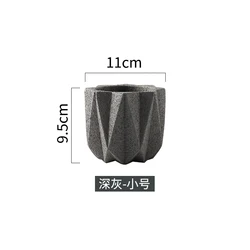 Wholesale simple modern style diamond shape home garden decoration flower plant pots for balcony