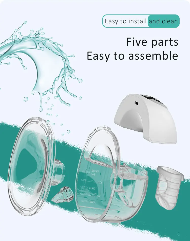 2024 Factory Wholesale New Breast Pumps BPA Free With LCD Display Silicone Portable Wireless Electric Wearable S32 Breast Pump