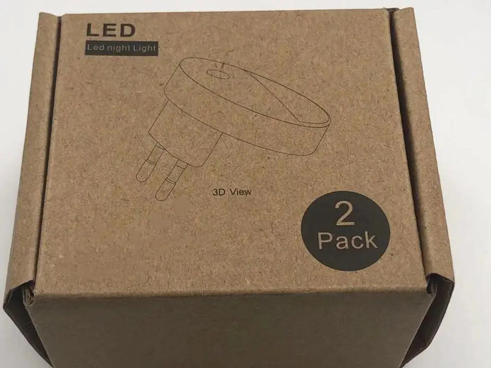 Auto Sensor Night Light Plug-in Energy Saving LED Light Bedroom White USA,EU PLUG