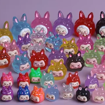 Миниатюрные милые животные светящиеся мини-игрушки Светящиеся в темноте кролик флуоресцентные фигурки китайские производители игрушек для сумок