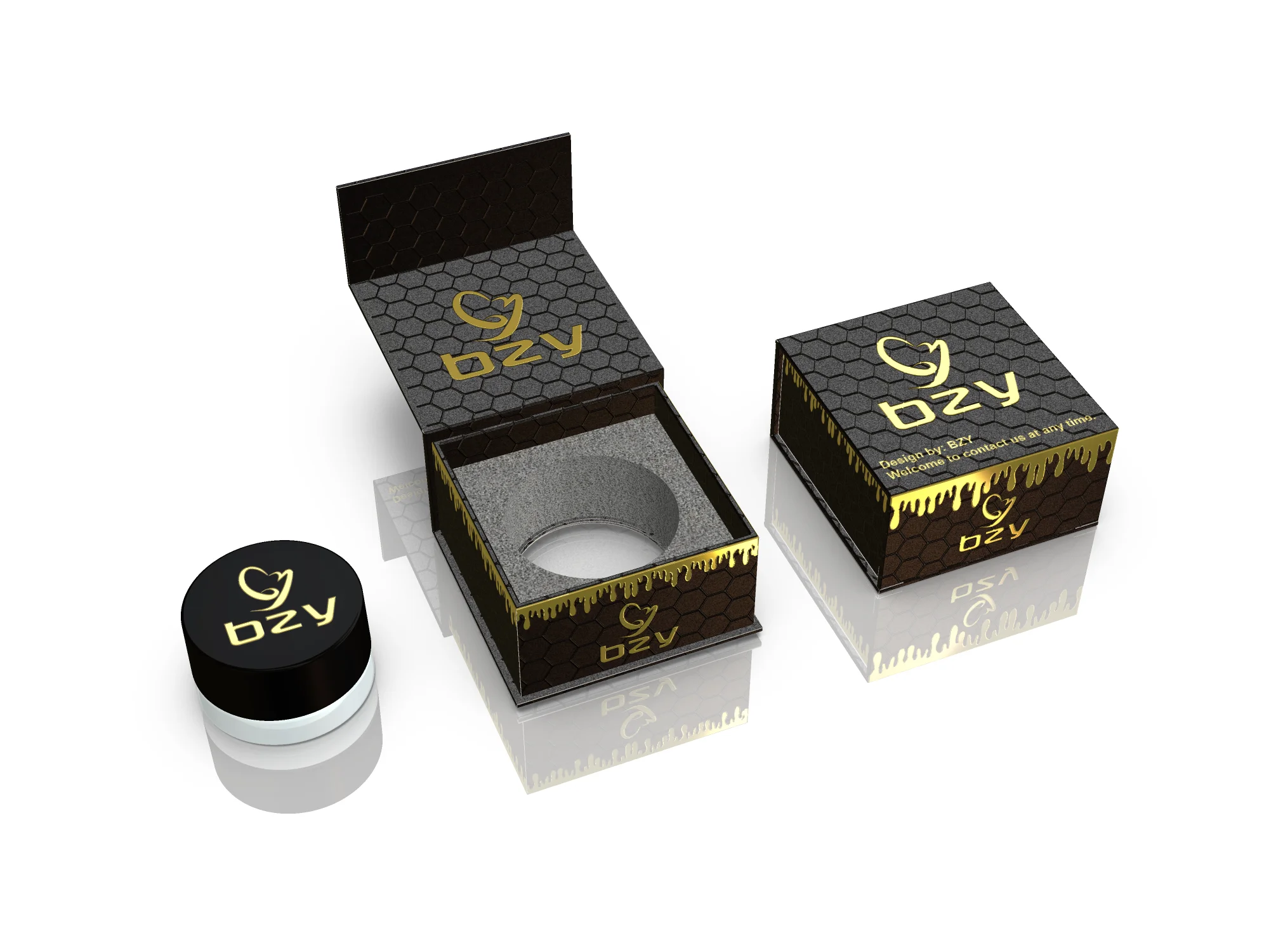 Custom Luxury Magnetic Paper Packaging Box Bottle Cosmetic Candle Paper Jars Box For Jar