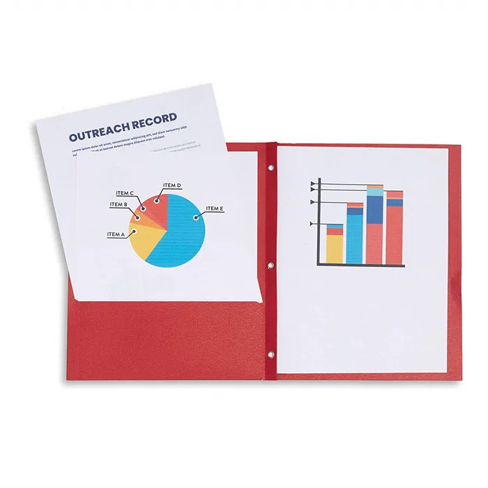 Durable PP Plastic Folder A4 Size File Binder for Business and Office Filing Products