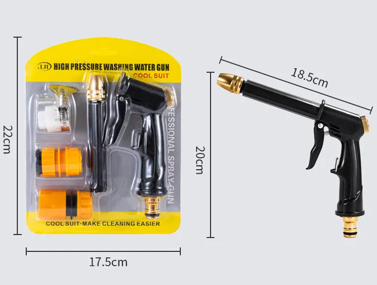 High Pressure Washer Water Gun garden hose nozzle Spray sprayer For Water jet Foam Pot Car power Cleaning Tool