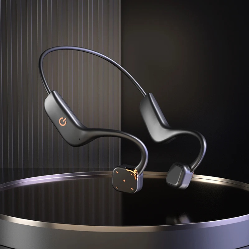 Bone Conduction Headphone BT5.3 Open Ear Headset IPX7 Bone Conduction Wireless Earbud with Mic HD Call Ear Hook Sport Earphones