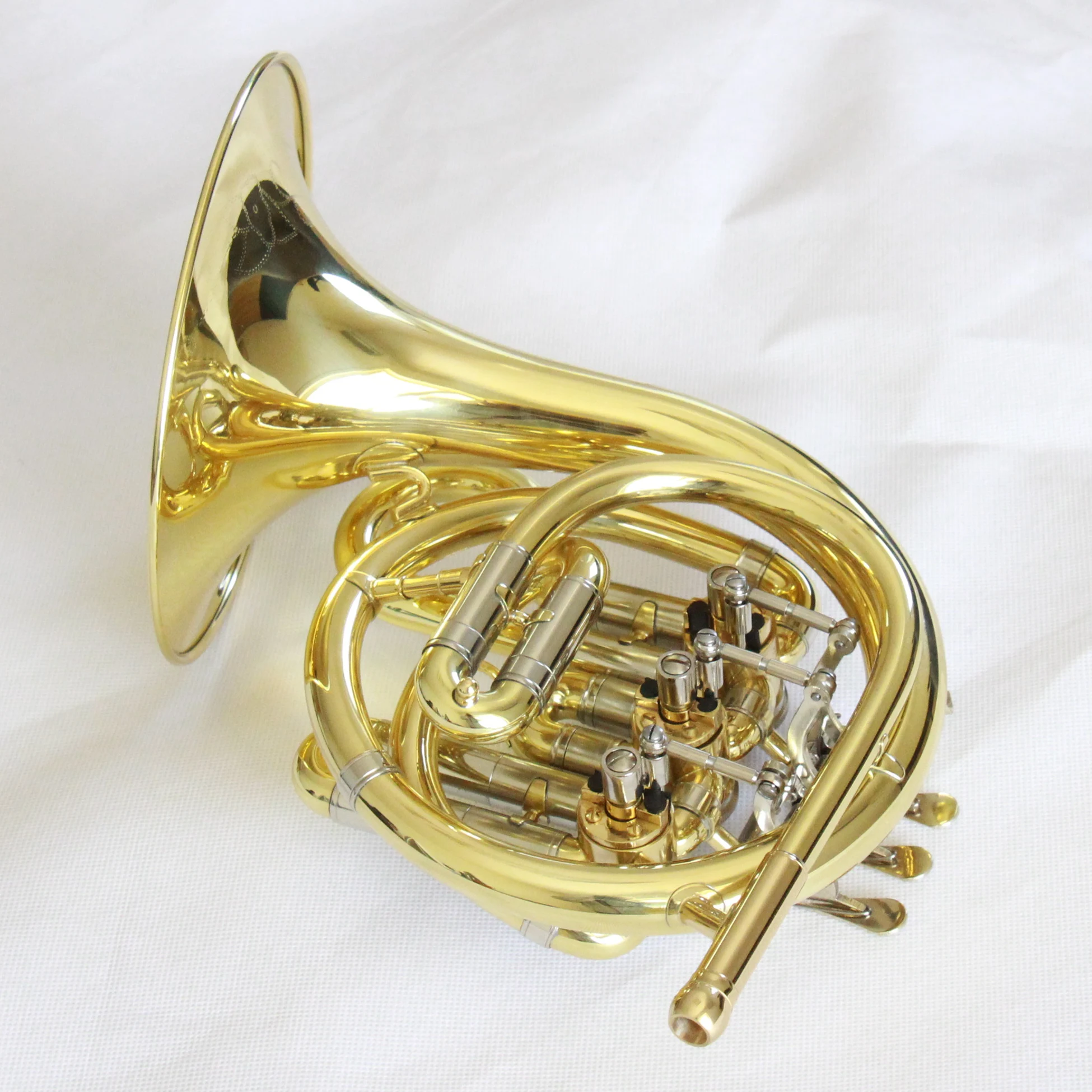 Wholesale french horn instrument special popular piccolo french horn for sale HIGH F key french horn