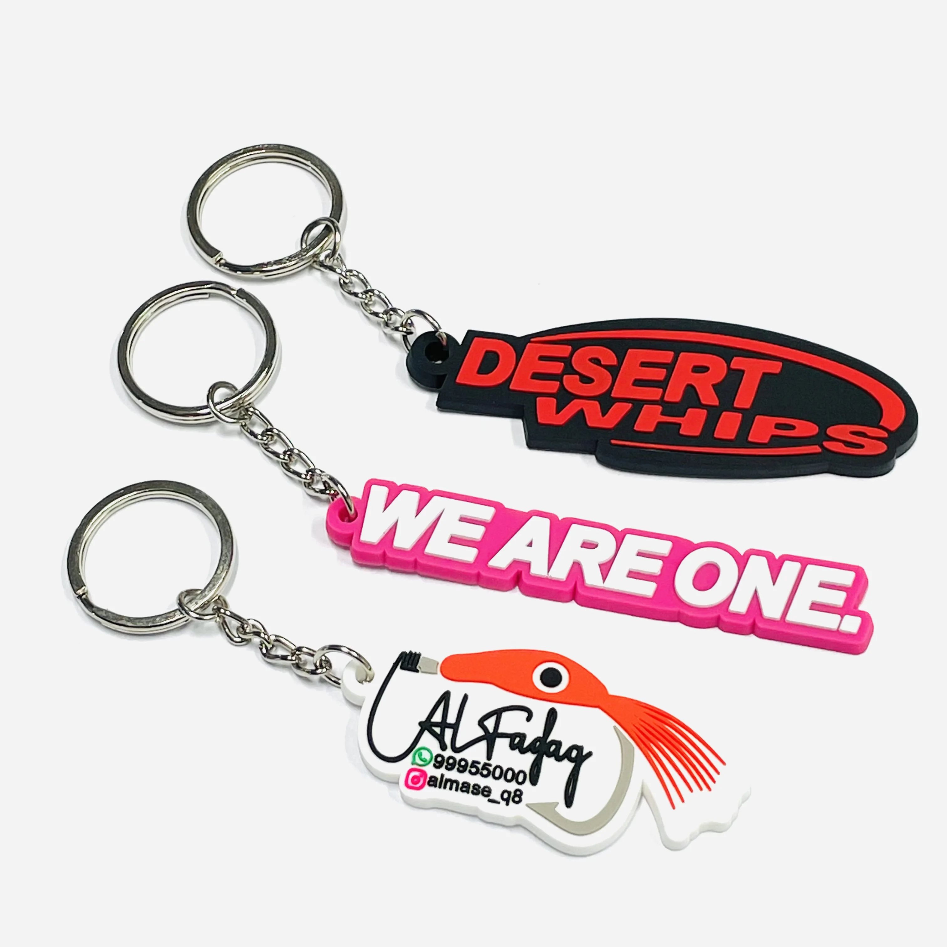 Wholesale personalized promotional logo 2D 3D soft rubber pvc key ring custom logo letter keychain for gift